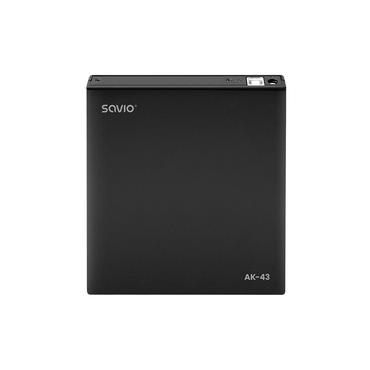 Savio AK-43 optical disc External Slim drive DVD±R/RW CD±R/RW Black optisk diskdrev DVD±RW Sort