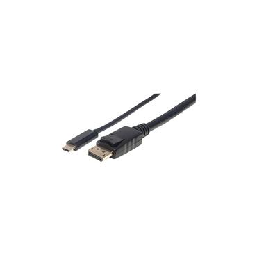 Manhattan 152471 videokabel adapter 1 m USB Type-C DisplayPort Sort