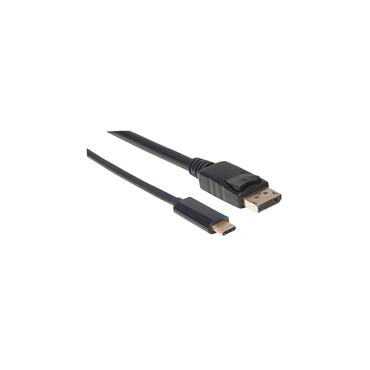 Manhattan 152471 videokabel adapter 1 m USB Type-C DisplayPort Sort