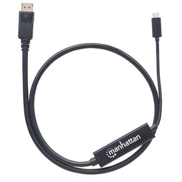 Manhattan 152471 videokabel adapter 1 m USB Type-C DisplayPort Sort