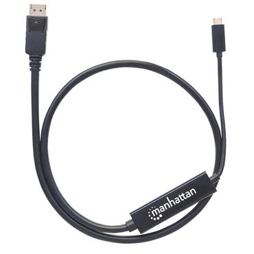Manhattan 152471 videokabel adapter 1 m USB Type-C DisplayPort Sort