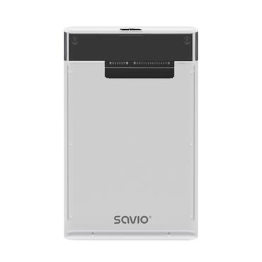 Savio 2.5  External HDD/SSD enclosure  USB 3.0  transparent  AK-66