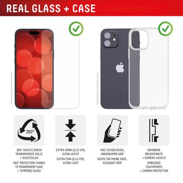 DISPLEX Real Glass + Case iPhone 16 Pro