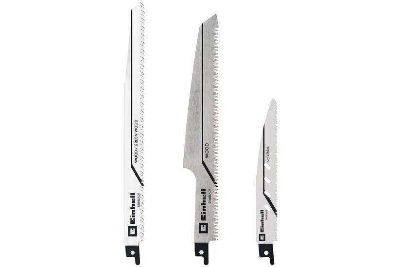 Einhell Saber saw blade set wood, metal, rechargeable battery, 3 pieces