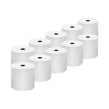 Qoltec - termisk kvittopapper - 10 rulle (rullar) - Rulle (8 cm x 70 m)