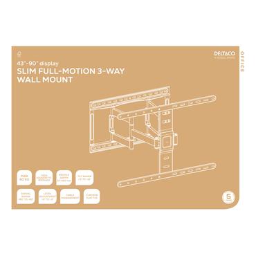 OFFICE UltraSlim FullMotion WallMount tilt 43-90", 60 kg