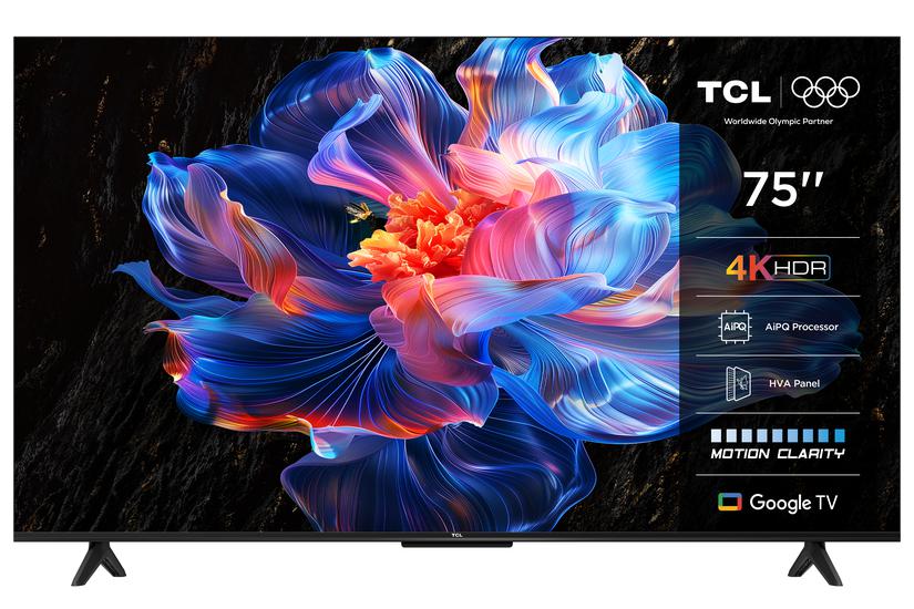 TCL 75P69K TV 190,5 cm (75") 4K Ultra HD Smart TV Wi-Fi Sort