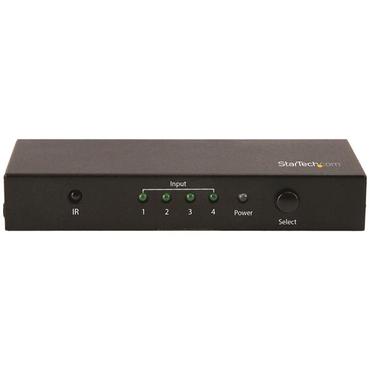 StarTech.com HDMI 2.0 Switch - 4 Port - 4K 60Hz - HDMI Automatic Video Switch Box - Multi Port Hub w/ 1 In 4 Out Functionality (VS421HD20) - video-/audioswitch - 4 porte