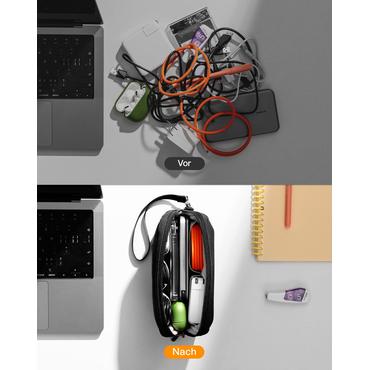 Inateck AB03012 Opbevaringspose Rektangul&aelig;r Genanvendt polyethylenterephthalat (rPET) Sort