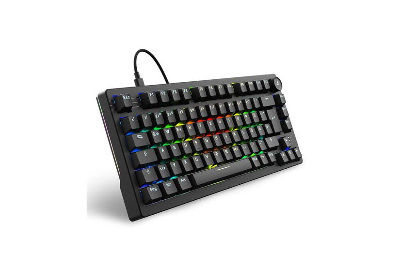 Sharkoon Tangentbord - Linear - 75 % - Svart - USB Type-A