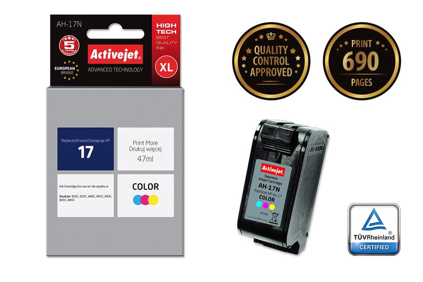 Activejet AH-17N blæk (erstatning HP 17 C6625A; Supreme; 47 ml; farve)