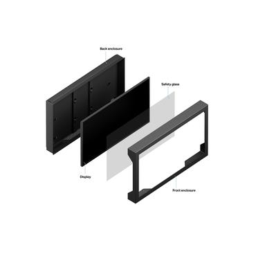 Multibrackets M Pro Series h&ouml;lje - f&ouml;r LCD-display - liggande - svart