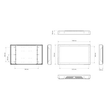 Multibrackets M Pro Series h&ouml;lje - f&ouml;r LCD-display - liggande - svart