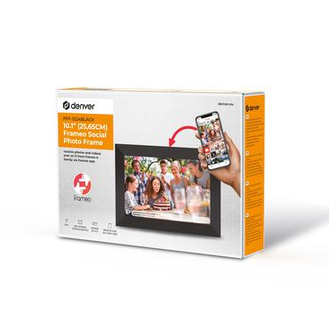 Denver PFF-1024BMK2 digital fotoramme Sort 25,6 cm (10.1") Berøringsskærm Wi-Fi