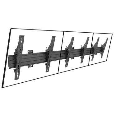 Multibrackets M Wallmount Pro MBW3U monteringssats - f&ouml;r 3 LCD-bildsk&auml;rmar - svart
