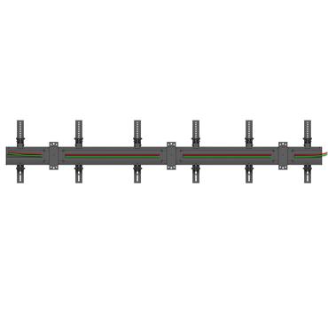 Multibrackets M Wallmount Pro MBW3U monteringssats - f&ouml;r 3 LCD-bildsk&auml;rmar - svart