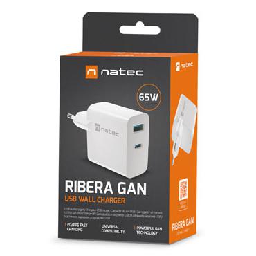 *Ladowarka sieciowa      RiberaGAN USBA USBC 65W