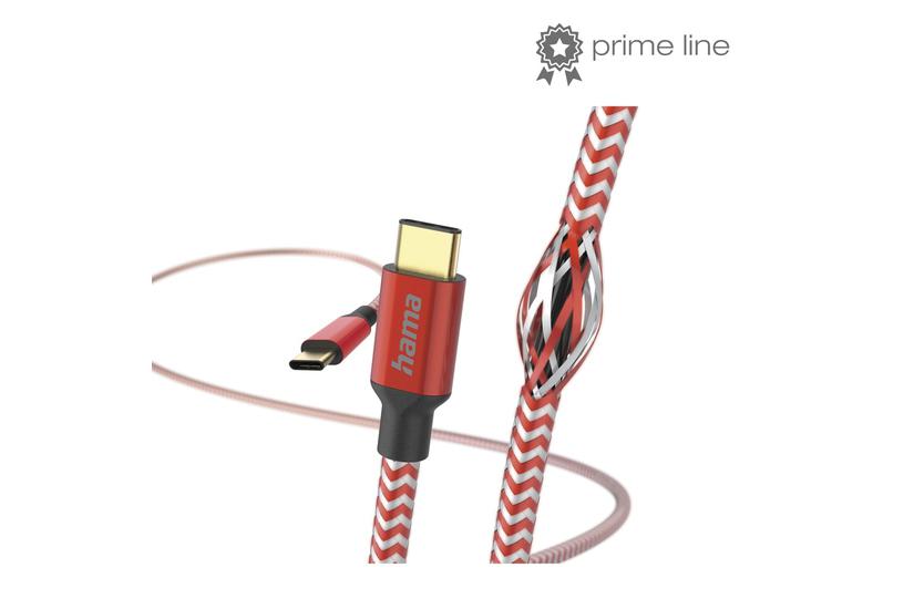 Hama Reflective USB-kabel USB 2.0 1,5 m USB C Rød