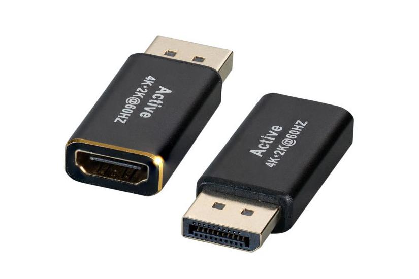 EFB Elektronik EB484-4K30 kabel k&oslash;nsskifter DisplayPort HDMI Sort