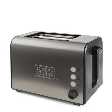 BLACK+DECKER Br&Atilde;&cedil;drister 2-Slice Brushed