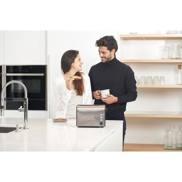 BLACK+DECKER Br&Atilde;&cedil;drister 2-Slice Brushed