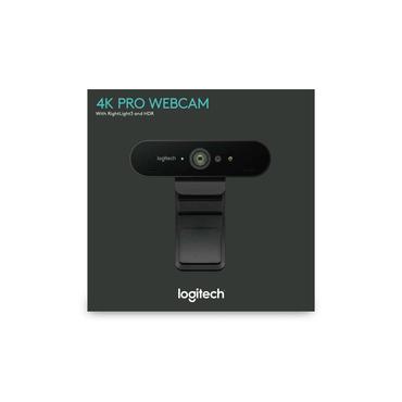 Logitech BRIO 4K Ultra HD webcam - Webbkamera - f&auml;rg - 4096 x 2160 - ljud - USB