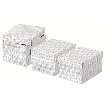 Esselte - presentkartong - small - 25.5 cm x 20 cm x 15 cm - vit - paket med 3