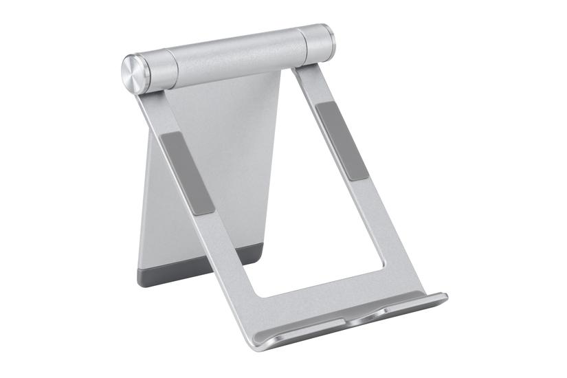 DELTACO ARM-0516 - st&auml;ll f&ouml;r mobiltelefon, surfplatta - aluminum, adjustable, foldable, non-slip, universal