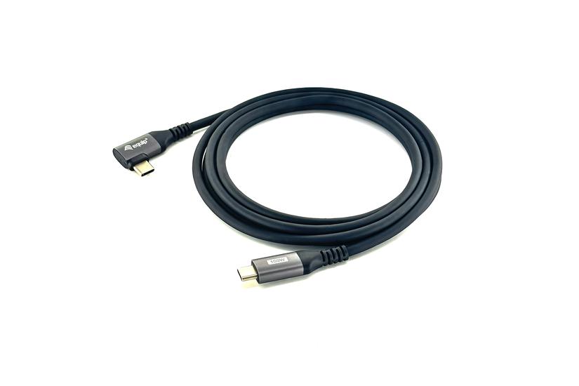Equip USB Kabel 2.0 C -> C wink. St/St  3.00m        schwarz