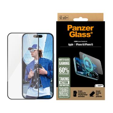 PanzerGlass Gaming - sk&aelig;rmbeskytter for mobiltelefon - ultrabred pasform