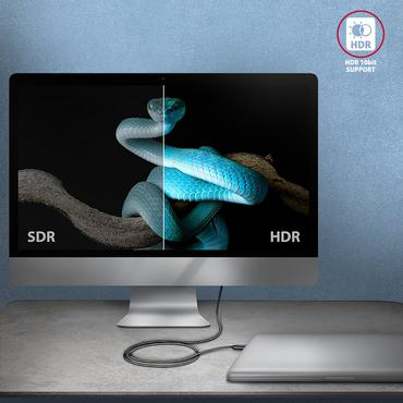 AXAGON BUCM4X-CM10AB NewGEN+ kabel USB-C &amp lt -&amp gt  USB-C, 1m, USB4 Gen 3&times;2, PD 240W 5A, 8K HD, ALU, oplet