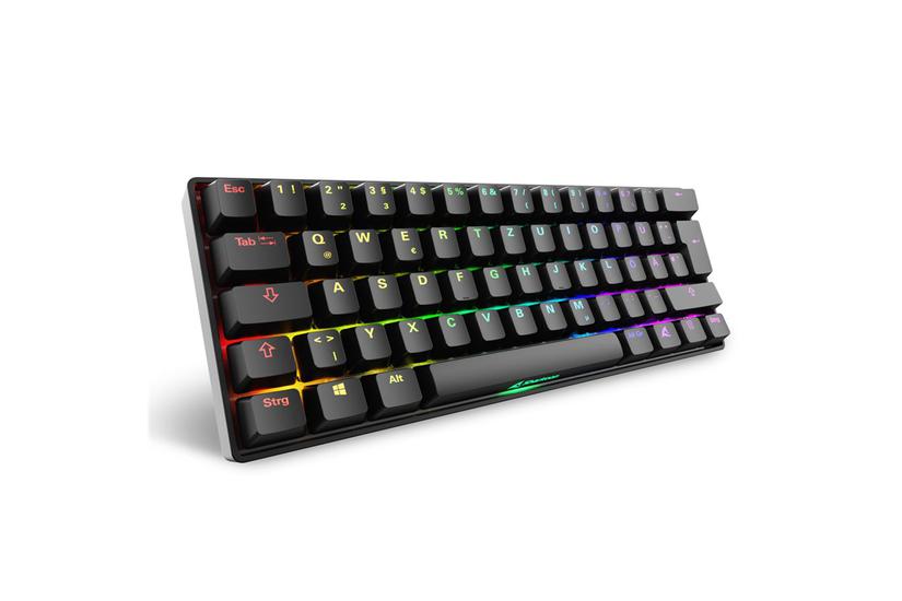 Sharkoon Tangentbord - Mini - Svart - tyska - USB