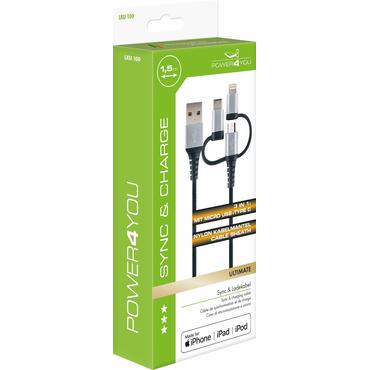 Schwaiger 3-i-1 Universal Sync & Lade