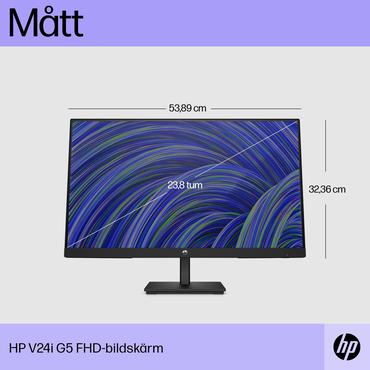 HP V24i G5 skærm - Kantbelyst LED - 24" - AMD FreeSync - IPS - 5ms