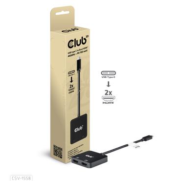 Club 3D videokort - USB-C / HDMI - 15 cm