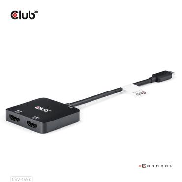 Club 3D videokort - USB-C / HDMI - 15 cm