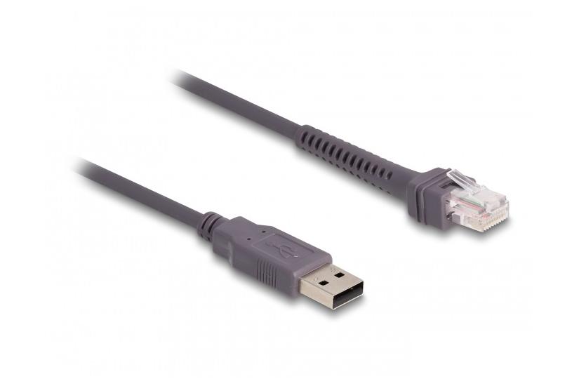 Delock - barcode scanner cable - USB typ A till RJ-50 - 2 m