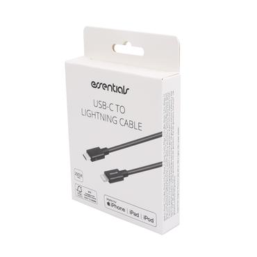 Essentials 1110707 Lightning kabel 0,2 m Sort
