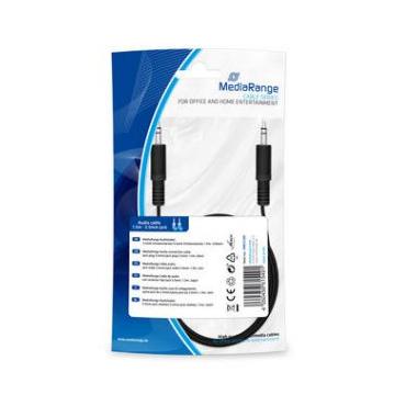 MediaRange MRCS189 lydkabel 1,5 m 3.5mm Sort