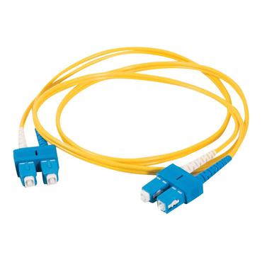 C2G SC-SC 9/125 OS1 Duplex Singlemode PVC Fiber Optic Cable (LSZH)