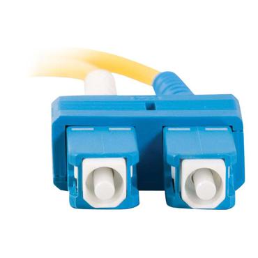 C2G SC-SC 9/125 OS1 Duplex Singlemode PVC Fiber Optic Cable (LSZH)