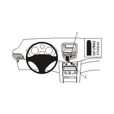 Brodit ProClip Center mount - montering för mobiltelefon