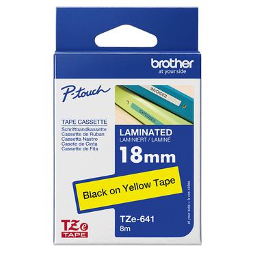 Brother TZe-641 - lamineret bånd - 1 kassette(r) - Rulle (1,8 cm x 8 m)