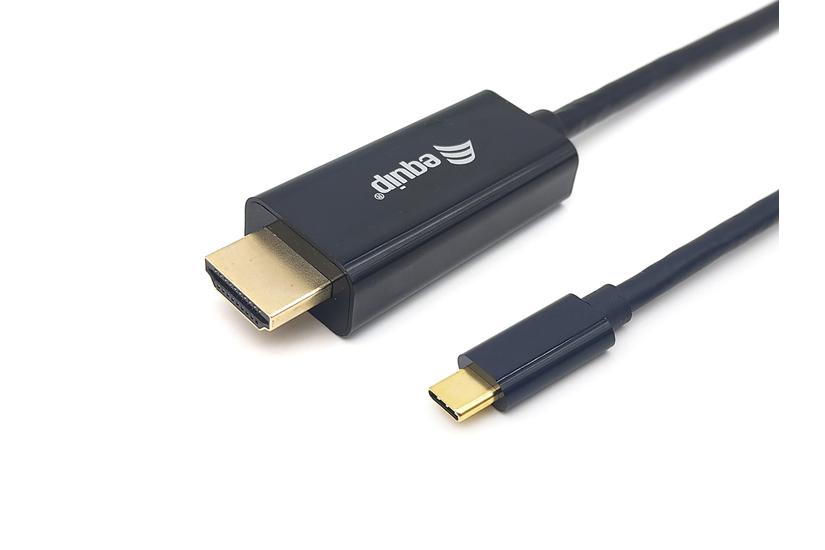 Equip 133413 videokabel adapter 3 m USB Type-C HDMI Type A (Standard) Sort