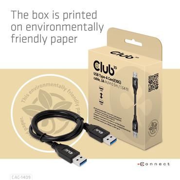 Club 3D - USB-kabel - USB typ A till USB typ A - 0.5 m