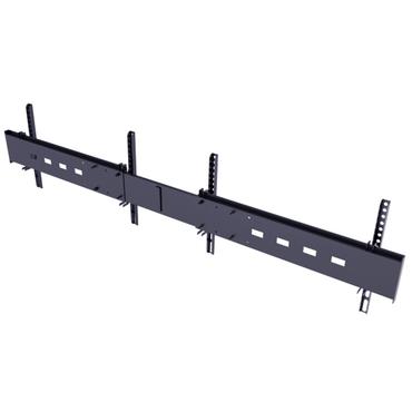 Multibrackets M Public Display Stand Dual Screen Mount monteringssats - f&ouml;r 2 LCD-bildsk&auml;rmar - svart