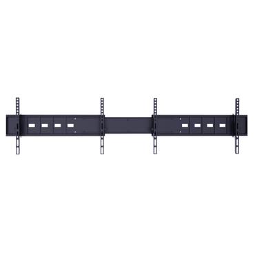 Multibrackets M Public Display Stand Dual Screen Mount monteringssats - f&ouml;r 2 LCD-bildsk&auml;rmar - svart
