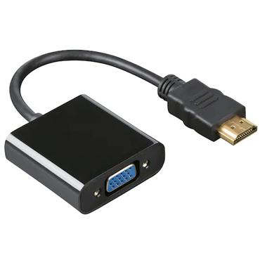 Hama 00200344 kabel k&oslash;nsskifter HDMI VGA Sort