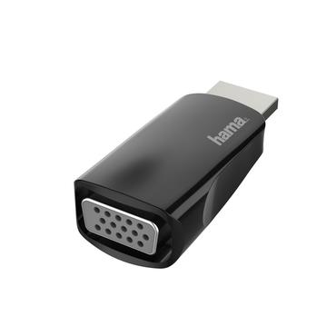Hama 00200344 kabel k&oslash;nsskifter HDMI VGA Sort
