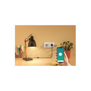 WOOX R6128 French Smart Plug with energy monitoring, Type E, 3680 watt, 16a, Wi-Fi